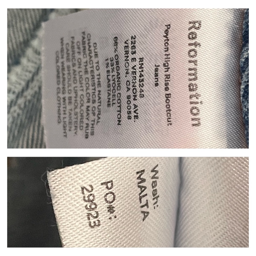 Reformation Peyton High Rise Bootcut Jeans size 28 - Picture 15 of 16